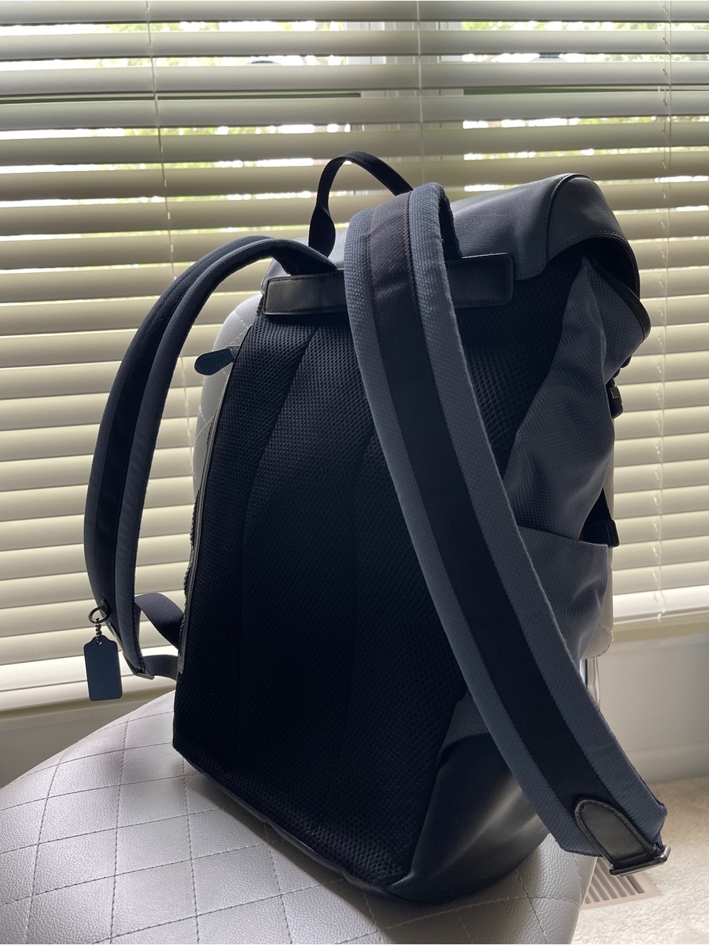 COACH roll up top backpack blue - Picture 6 of 8